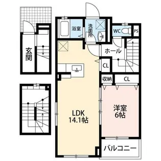 ケ・サラ【3階】の間取り