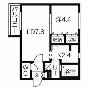 CREA北28条【2階】の間取り