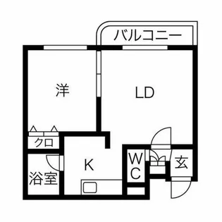 コスモ麻生【4階】の間取り