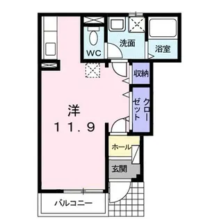 ラ フォンテ【1階】の間取り