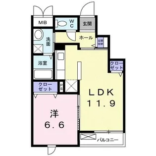 フェリス【3階】の間取り