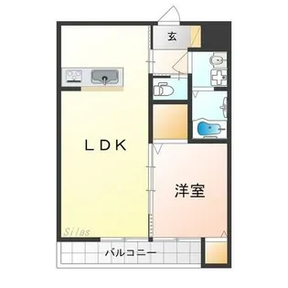 カサベルテ北花田 Ⅲ棟【1階】の間取り