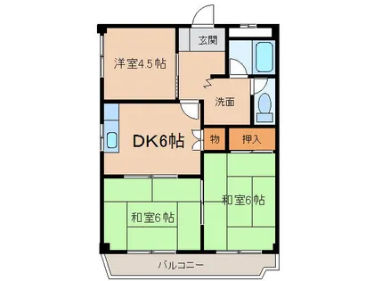 桜井ハイツ【4階】の間取り