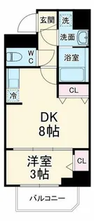 ブリリアントコート農人橋【7階】の間取り
