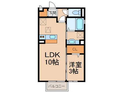 アンベリール堀の内【2階】の間取り