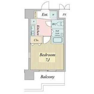 パークフラッツ金山【14階】の間取り