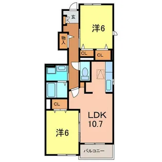 サンライズ【1階】の間取り