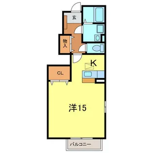 ロブスト バローネA【1階】の間取り