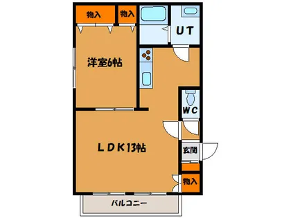リベア的場【103号室】の間取り