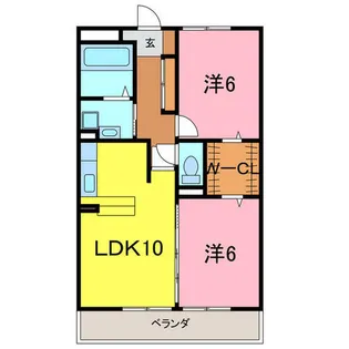 プラムビレッジ【3階】の間取り