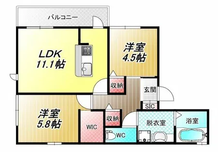 セクレール北本町 C棟【1階】の間取り