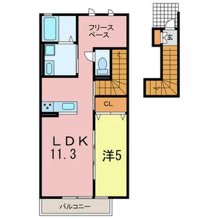 クレール pearfieldⅢ【2階】の間取り