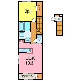 フェリチタ アイ【2階】の間取り