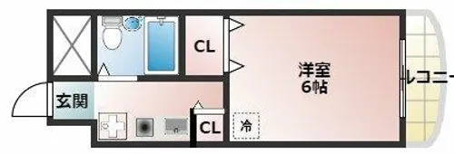 メゾンUQ【2階】の間取り