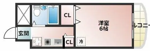 メゾンUQ【2階】の間取り