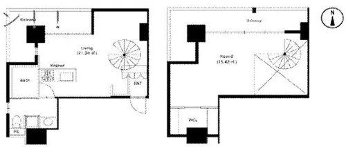 oz alloggio【9階】の間取り