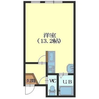 コーポみらい【106号室】の間取り