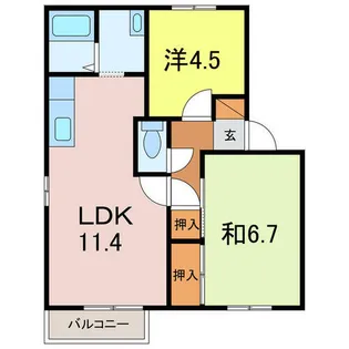 アペックス日進D棟【202号室】の間取り