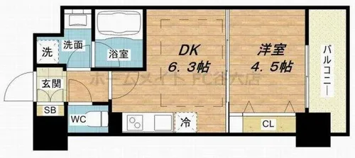 アーバネックス同心【8階】の間取り