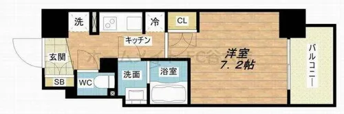 BPRレジデンス新梅田【3階】の間取り