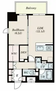 Dimus北浜【11階】の間取り