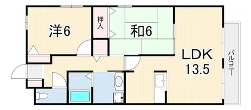 ラフォーレ武庫之荘【3階】の間取り