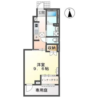 ヴィラ・プルメリア【1階】の間取り