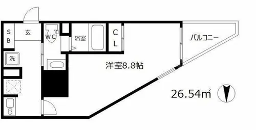 セレニテ本町グランデ【14階】の間取り