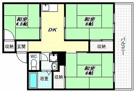サンハイツ【2階】の間取り