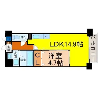 セレブランド堀田駅前【6階】の間取り