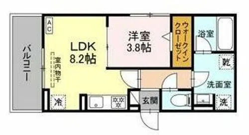 ノクターン内山【1階】の間取り
