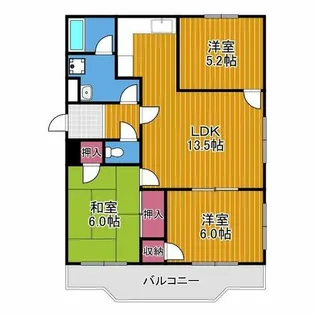 新栄プロパティー太子【2階】の間取り