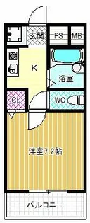 エイト富田林【4階】の間取り