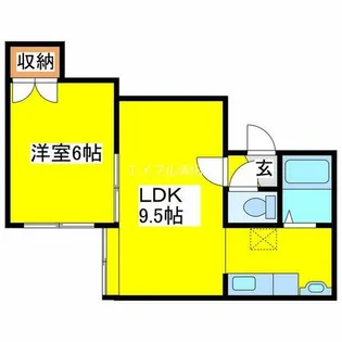 ノヴァB【203号室】の間取り