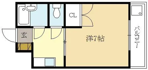 クレアトール23【3階】の間取り