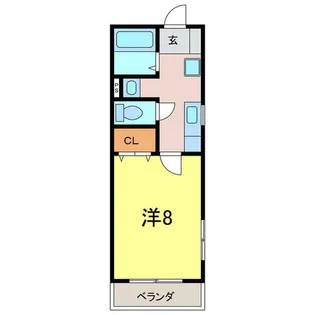 キャッスルパーク【2階】の間取り