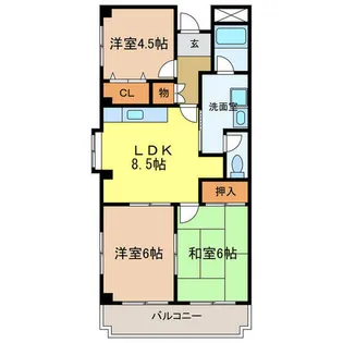 メゾン大北【201号室】の間取り