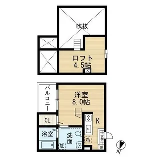 エミアス熱田【2階】の間取り