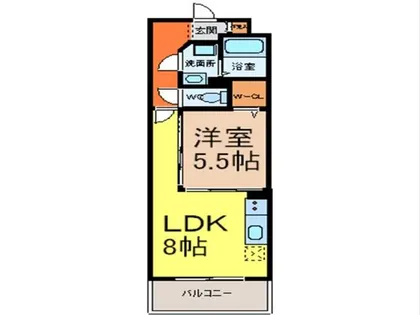 ロイヤルピジョン岩塚【2階】の間取り