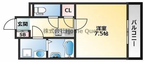 大阪府大阪市平野区加美北6丁目【アパート】の間取り