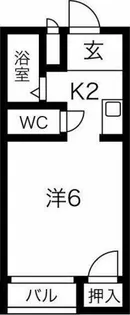 Love Wing白鳥【1階】の間取り