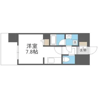 デュ・レジア博多レジデンス【8階】の間取り