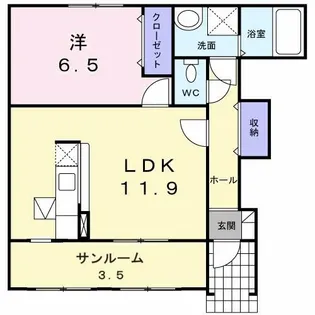 フレスケッツァ【1階】の間取り