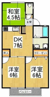 ウイングパレス【1階】の間取り