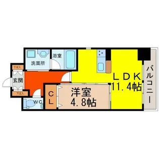 GKfanレジデンス黒川【9階】の間取り