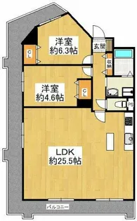 アンビエント金剛東【3階】の間取り