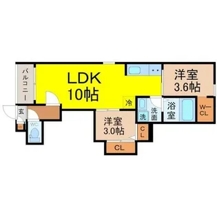 REGALEST鶴里駅前【1階】の間取り