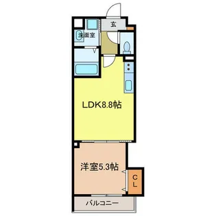 ラモーナ半田【3階】の間取り