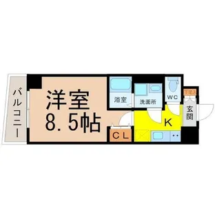 ゲートウェイ尾頭橋【4階】の間取り