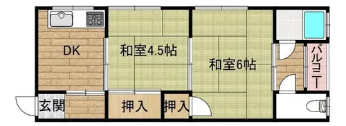 やすらぎ荘【3号室】の間取り